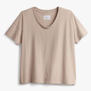 Parachute Organic Cotton Neutral Short Sleeve Tee Size Small